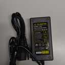 Lamomo 12V 5A Power Supply, LED Strip Adapter, 120V AC to DC Transformer with Output Jack for Neon Rope Light, Light Black (SADY)