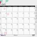 House of Doolittle 2025 Monthly Desk Pad Calendar, Wildflower, 22 x 17 Inches, January - December (HOD197-25)