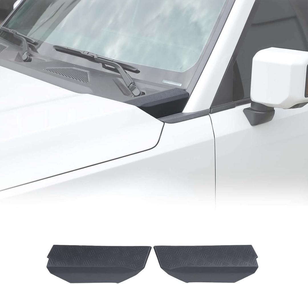 Body Armor Corner Guards Compatible with Toyota Land Cruiser 250 Prado J250 LC250 2024 2025, ABS Car Hood Side Body Armor Outer Cowling Cover Trim Bezel, 2PCS