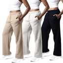 Amazon.com: Common Stitch 3 Pack Sweatpants Women, Wide Leg Womens Sweatpants, Workout - Yoga Pants (Available in Plus) : Clothing, Shoes & Jewelry Large