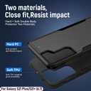 for Galaxy S21 Plus/S21+ 6.7 Inch Double Layer Hybrid Military Grade Rugged Shock Resistant Drop Case with 1 PCS Magnetic Car Mount and 1 PCS HD Tempered Glass Screen Protector (Black)