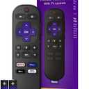 Roku Voice Remote | Replacement TV Remote Control with Voice Control, Simple Setup, & Pre-Set App Shortcuts - Compatible with Roku TV, Players, & Audio Devices (Pack of 1)