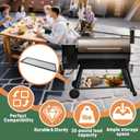 Pellet Grill Storage Shelf Compatible With Traeger Pro 780 and Traeger Ironwood 885, Powder Coated Steel Shelf Increases Extra Storage, Grill Accessories for Traeger Pro 780 and Traeger Ironwood 885
