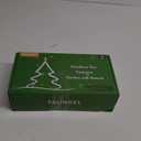 Fo32won Christmas Tree Shaped Flameless Candlesticks Battery Operated with Remote and Timer, Set of 4 Real Wax LED Taper Candles with 3D Flickering Wick for Christmas Decoration Gift