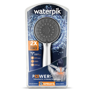 Waterpik 6-Mode PowerPulse Massage Hand Held Shower Head, Chrome