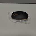 VssoPlor Wireless Mouse, 2.4G Slim Portable Computer Laptop Mouse with Nano Receiver Quiet Silent Optical Mice for Notebook, PC, Laptop, ComputerBlack and Gold