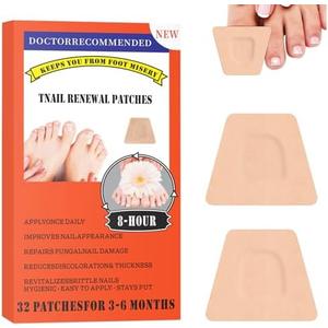 Toe Nail Fungus Treatments,Toenail Fungus Treatment Extra Strength,Fungal Nail Renewal Patches,Medical-Grade Adhesive,Gentle & Effective Nail Renewal Treatment,Strong Adhesion, No Irritation 32Pcs