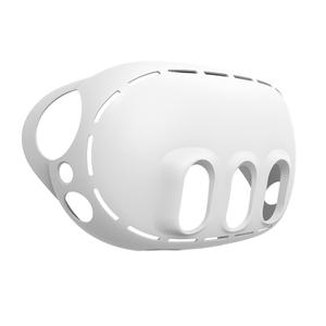 Shell Cover Skin Compatible with Meta/Oculus 3 Headset Accessories, Silicone Fornt Headset Protector Cover for Oculus Quest 3 Accessories (White)