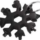 multi tool,Snowflake Multi Tool，Snowflake Multitool,Screwdriver Spanner,Snowflake Multitool 18 in 1 Mini Snowflake Multi Pocket Tool Spanner Hex Wrench Multipurpose Camp Survive Outdoor Hike Key Ring, 5 Pack
