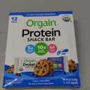 Orgain Organic Vegan Protein Bars, Chocolate Chip Cookie Dough - 10g Plant-Based Protein, Low-Calorie Healthy Snacks, No Lactose or Soy Ingredients, Gluten Free, Non-GMO - 1.41 Oz (Pack of 12) Best By 02/26/2026