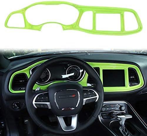 Voodonala for Challenger Center Consoles Dash Board Dashboard Instrument Protecter Cover Trim Garnish for 2015-2024+ Dodge Challenger Interior Accessories ABS Green, 4pcs Voodonala for Challenger Center Consoles Dash Board Dashboard Instrument Protecter Cover Trim Garnish for 2015-2024+ Dodge Challenger Interior Accessories ABS Green, 4pcs