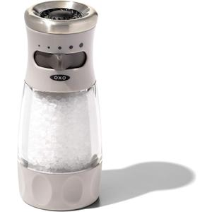 NEW OXO Good Grips Contoured Mess-Free Salt Grinder, Gray, One size