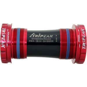 TRiPEAK Bottom Bracket BSA/ITA/C60/CR1/T47, with Steel Bearings for 24mm Shimano Hollowtech II Road/MTB Cranksets, Threaded BB Compatible with Trek, Giant, Specialized, Canyon, Campagnolo Frame