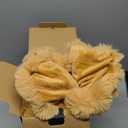 Ultra Soft Cozy Faux Fur Throw Blanket, Fuzzy Plush Thick Bubble Blanket, Oversize Luxury Fluffy Blanket for Couch, Sofa, Bedroom, and Living Room,50x60 Inches, Dark Yellow