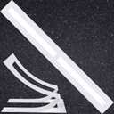 4 x 108 Inch Parking Lot Line Stencil Foldable Straight Line Stencil Reusable Silicone Template for Parking Lot and Pavement Lines