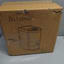 12 Lbs Rice Container with Measuring Cup, Upgraded Built-in Fresh Box, Cereal Dispenser Storage with Lids for Home Kitchen Pantry Rice Soybean Corn And large grain grains-White (Small)