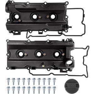 Pair Engine Valve Cover Compatible with Nissan Xterra 2005-2015, Pathfinder 2005-2012, Frontier 2005-2019, NV1500 NV2500 NV3500 2012-2019 4.0L V6 Replace# 13264-EA200 Pair Engine Valve Cover Compatible with Nissan Xterra 2005-2015, Pathfinder 2005-2012, Frontier 2005-2019, NV1500 NV2500 NV3500 2012-2019 4.0L V6 Replace# 13264-EA200