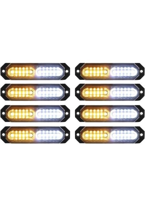 PK809-YY 8 Pieces Sync Feature Strobe Lights