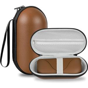 sarlar Hard Carrying Case for Ray-Ban Meta Wayfarer/Skyler/Headliner Smart Glasses Charging Case, Premium Leather Travel Case for AR/XR Glasses Accessories, Common wearglasses(Only Storage Case)