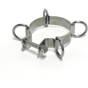 ShadeMart D Ring Clamp for Rectangle Sun Shade Sail Pole, Stainless Steel, Adjustable Mounting - Easy Installation, for Light String Pole, Sign Post, Fence Post Accessories
