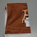 Peryiter 2 Pack Highland Cow Dish Kitchen Towels 18 x 26 Inch Farmhouse Cow Decorative Tea Towels Absorbent for Bathroom Kitchen Decor Cleaning Drying Housewarming Gift