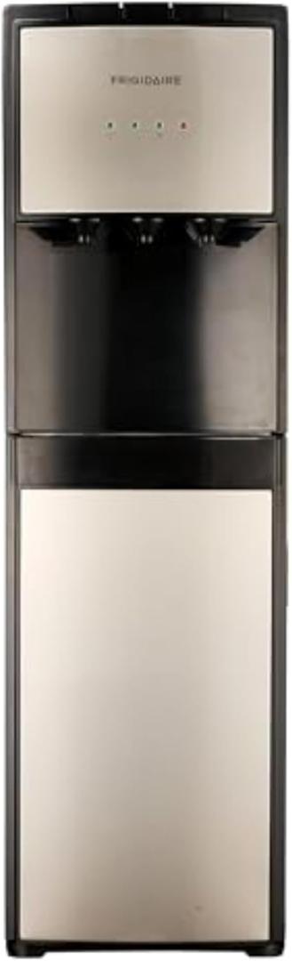 Frigidaire, 5 Gallon Bottom Loading Hot and Cold Water Dispenser, Stainless Steel