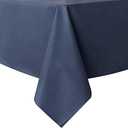 sancua 100% Waterproof Rectangle PVC Tablecloth - 60 x 84 Inch - Oil Proof Spill Proof Vinyl Table Cloth, Wipe Clean Table Cover for Dining Tables, Buffet Parties and Camping, Greyish Blue