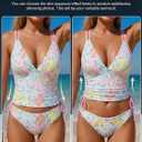 ZAFUL Two piece Tankini y2k Cheeky Tummy Control Swimsuit V-Neck Spaghetti Strap Slimming Bathing Suit 2026 (S)