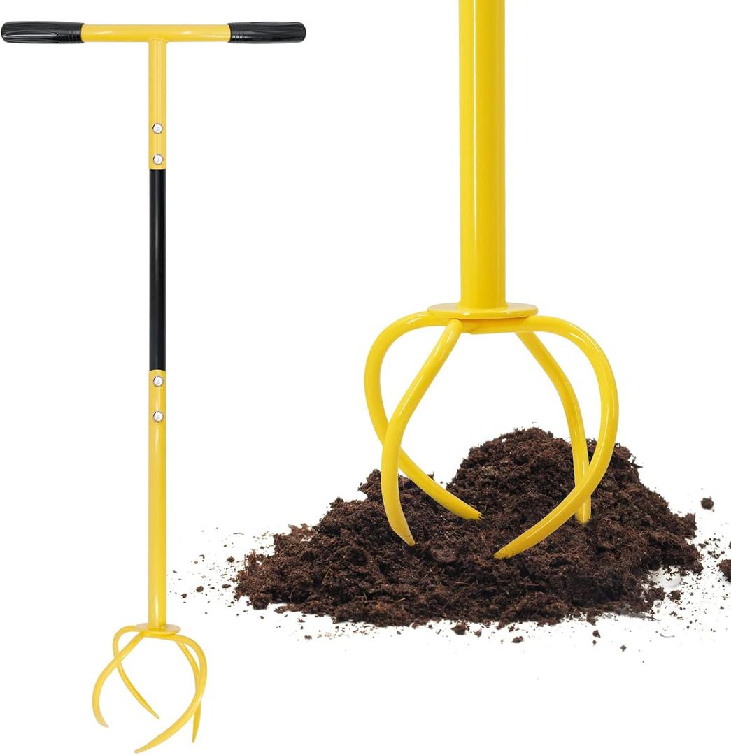Altdorff Manual Twist Tiller for Gardening, Garden Claw Hand Tiller with Ergomomic Handle, Steel Cultivator Tiller Lawn Aerator Soil Lossener for Gardening Bed and Plant Box