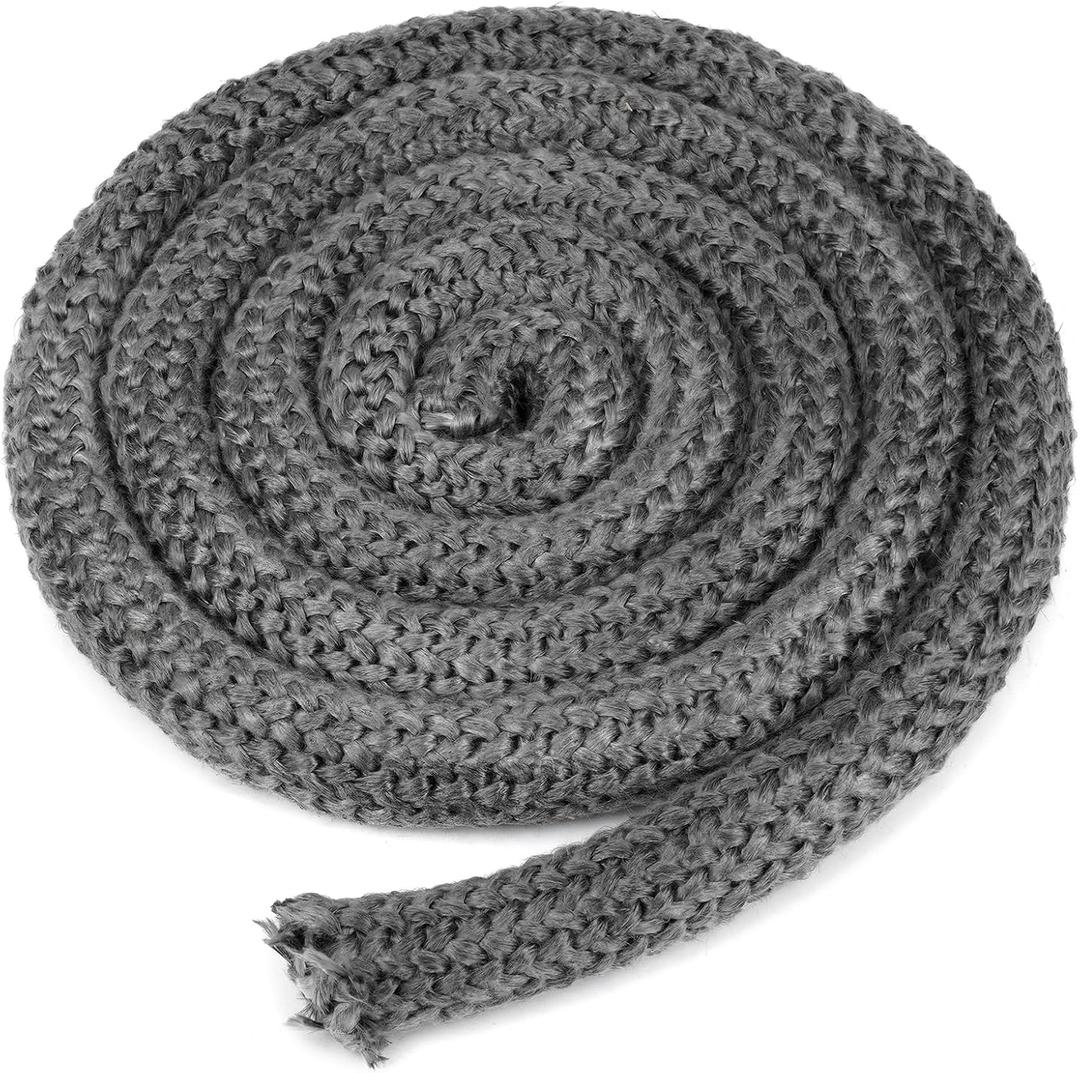 Stanbroil Wood Stove Gasket, 1" x 84" Graphite Impregnated Fiberglass Rope Seal, Gasket Rope Replacement Kits for Wood Stoves Door