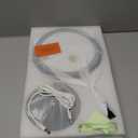 Lighted Makeup Mirror, 3000 mAh Rechargeable Double Sided Magnifying Vanity Mirror with 3 Colors, 1x/10x, 360 Rotation , Brightness Adjustable Magnification Cosmetic Light up Mirror, Women Gift (Black)