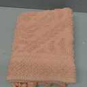 Savi Home Cotton Woven Jacquard Bathroom Rug, Woven Fringe Bathroom Mats, 100% Cotton, Non - Slip Bath Mat, Durable Thick Bath Mat 17”x30” with Fringes, Baby Pink