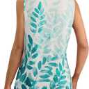 Ribbed Tank Tops for Women 2025 Summer Sleeveless Collar Polo Shirts Dressy Casual V Neck Camisole Work Blouses (White, L)