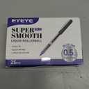 EYEYE 25 Pack 0.5mm Blue Rollerball Pens Extra Fine Point Quick Dry, Liquid Ink Pens Fine Point Smooth Writing Pen for Journaling, Note Taking, Office, School Supplies
