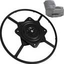 Recliner Swivel Ring Base Replacement with Plate,Heavy Duty Furnitures Sofa Chair Swiveling Bottom Parts (27 inch)