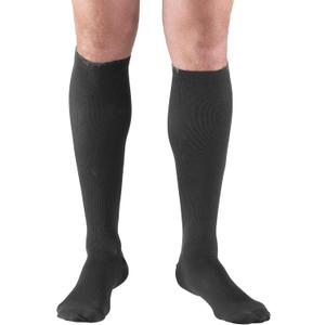 Truform Compression Socks, 15-20 mmHg, Men's Dress Socks, Knee High Over Calf Length, Charcoal, X-Large