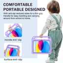 BMOUO Kids Case for iPad 11th Generation (A16) 11 Inch 2025/iPad 10th Generation 10.9" 2022 - with Screen Protector, Shockproof Handle Stand iPad 11th/10th Generation Case for Kids, Light Purple
