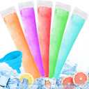 300 Disposable Ice Popsicle Mold Bags Comes With A Funnel, BPA Free Freezer Tubes, Healthy Snack Yogurt Stick Juice Fruit Smoothies Ice Freezing