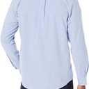 Amazon Essentials Men's Long Sleeve Shirts Casual - Regular-Fit Pocket Oxford (Blue)