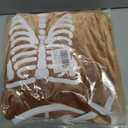 My First Halloween Dress Baby Girl Skeleton Velvet Bubble Romper Sequin Tulle Cloak Toddler Christmas Birthday Outfit (3-4T, Brown)