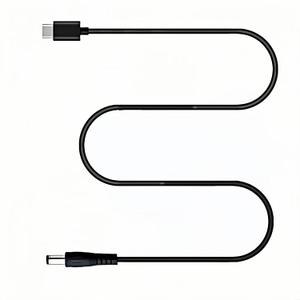 USB C to DC 5.5mm x 2.5mm(Compatible with 5.5x2.1mm) Power Cord, USB Type C Input to DC 12V 3A Out Power Cable, Work with PD Charger and Power Bank. for Outdoor, Studio and Travel.(1 Pack, 5 Feet)