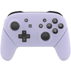 eXtremeRate Light Violet Faceplate Backplate Handles for Nintendo Switch Pro Controller, DIY Replacement Hand Grip Housing Shell Cover for Nintendo Switch Pro Controller - Controller NOT Included