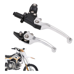 JFG RACING Motorcycle Brake Clutch Lever 7/8'' 22mm Folding Levers Aluminum Alloy Universal for CRF50 KLX SSR TTR 110 125 150 200 250cc Dirt Pit Bike ATV Mini Bike Blue