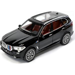Toy Cars 1:32 Diecast Cars,Car Models with Light Sound and Pull Back,Car Toys Birthday Gifts for Boys and Boyfriends (Black), 6.49 x 2.95 x 2.36 inches