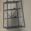 BRIAN & DANY 4-Shelf Foldable Storage Shelves with Wheels, Folding Metal Rack Shelving Unit, Heavy Duty No Assembly Organizer Shelf for Garage, Kitchen, Basement, Pantry, Black