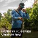 HANDING M1 BFS Rod Ultralight Fishing Rod 2-Piece Spinning & Baitcaster Rod with Seaguide RA Guides AA Cork Handle 30T Carbon Fiber for Trout Crappie Bluegill Yellow Perch Smallmouth Sunfish,  7' - Light - Fast