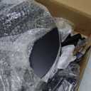 HOOBRO Small Round Side Table with Charging Station, 3-Tier Round Bamboo End Table, Compact Sofa Bedside Table for Small Space, Easy Assembly, for Living Room, Bedroom, Apartment, Black BB152UBZ01