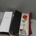 Gold Rose 24K Plated Gold Dipped Rose, Forever Preserved Red Rose Flowers with Stand,Romantic Gift for Valentine's Day and Mothers Day, Anniversary, Birthday,Gifts for Her,Wife,Girlfriend