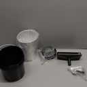 Rear Grease Drainage System for Blackstone Grease Catcher Upgrade,Grease Bucket with Transparent Lid,Grease Trap Funnel,12 Pack Foil Bucket Liners,Blackstone Griddle Accessories,Two Mounting Methods