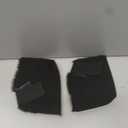 2 Pcs Heel Protectors for Pressure Sores Sheepskin Heel Pads Soft Foot Cushions Pad Protectors Adjustable Foot Pillows with Securing Strap for Bed Sore Ankle Ulcers(Black)